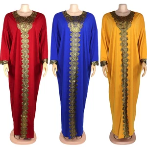 Kaftan afrikanische Frauen langes Kleid lose Dashiki Robe Cocktail Party Kleid Abend - Bild 1 von 21