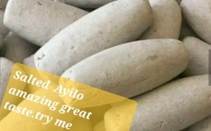 Ayilo Edible clay 163g Smocked Ghana Product (Calaba, Nzu) Original ( SALTED ) - Picture 1 of 2