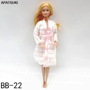 Pink Fashion Clothes For 11.5" Doll Robe Sleeping Wear Pajamas Bathrobe Robe 1/6 - Picture 1 of 2