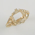 PRE-NOTCHED 10MM ANTIQUE CUSHION SOLITAIRE RING IN 10K YELLOW GOLD CR65-10KY