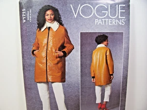 Vogue Oversized Jacket Uncut Pattern V1711 A Misses' US Sizes XS-XXL(4-26) B11 - Picture 1 of 3