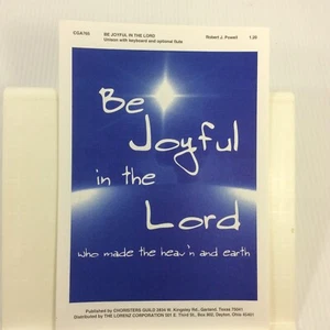 Be Joyful In The Lord Robert Powell Coral Octavo Partituras SATB - Imagen 1 de 6