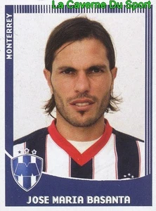 157 JOSE BASANTA ARGENTINA FIORENTINA CF.MONTERREY PRIMERA APERTURA 2010 PANINI - Picture 1 of 1