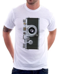 Leica 35 mm Kamera Retro bedrucktes T-Shirt 9466 - Bild 1 von 3