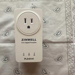 Zinwell G.hn Gigabit Powerline Ethernet Adapter (PLS-8141) NOT FULLY TESTED! - Picture 1 of 7
