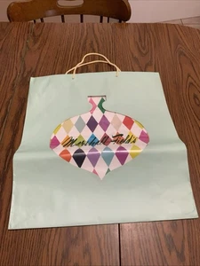 Marshall Field's Cellophane Window Holiday Christmas Shopping Bag Vintage - Picture 1 of 3
