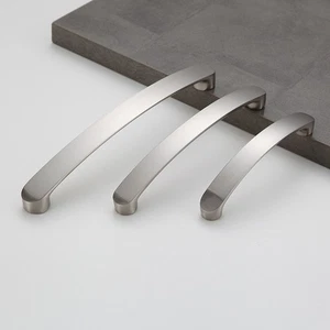 Kitchen Brushed Nickel Cabinet Handles Pulls Stainless Steel Hardware Closet - Bild 1 von 17