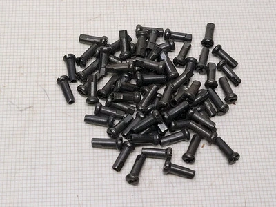 72 pezones de radios oscurecidos para bicicleta de colección NOS War Time Columbia Schwinn Foto 1 de 4