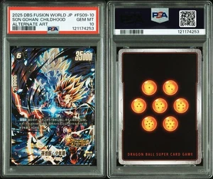 Dragon Ball Fusion World Son Gohan Youth Parallel PSA10 Rare Collector - Picture 1 of 3