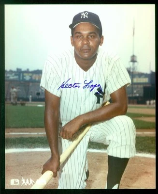 066, Hector Lopez, Original Signed/Autograph, 8x10 Photo, New York Yankees - Image 1 of 4