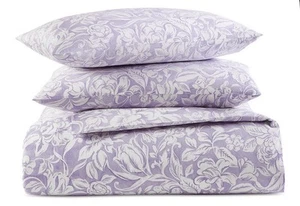 Charter Club Damask Designs Damask Floral Queen Duvet & Shams Set Lavender New - Picture 1 of 7