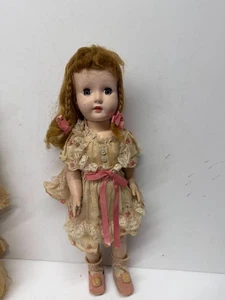 Vintage 14 Zoll Effanbee Honig Puppe Lauflernhilfe 1950er Hartplastik - Bild 1 von 14