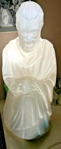 🌟 Vintage Nativity Blow Mold Lighted Figure Kneeling Joseph 22" Works – Good - Picture 1 of 8