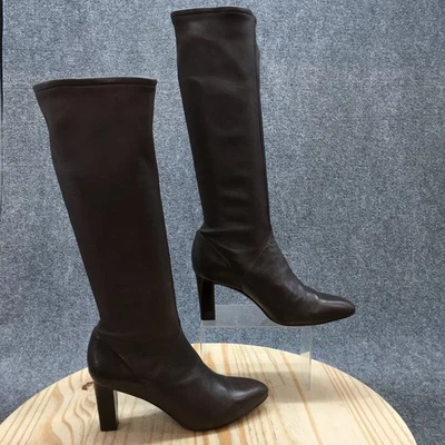 Botas Cole Haan para mujer 10,5 B altas hasta la rodilla tacones de cuero marrón D28505 Foto 1 de 4