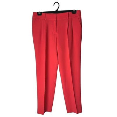 J Crew Pants Women 8 Pink Pleated High Rise Career Work Trousers Preppy Colorful - Image 1 of 4