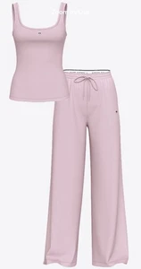Victoria's Secret Pyjama-Set 100 % Baumwolle Tank & Hose Größe Medium neu mit Etikett - Bild 1 von 9