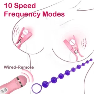 Nipple Vibrator Strong Stimulator Breast Chest Massager 10 Speed Couples Sex Toy - Picture 1 of 14
