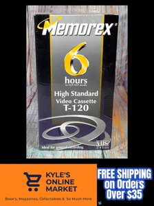 Video Cassette Memorex 6 Horas Alto Estándar T-120 TOTALMENTE NUEVO - Imagen 1 de 7