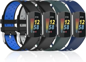 Confezione da 4 Fasce Compatibili con Fitbit Charge 5/Fitbit Charge 6 Fasce per Donna... - Foto 1 di 7