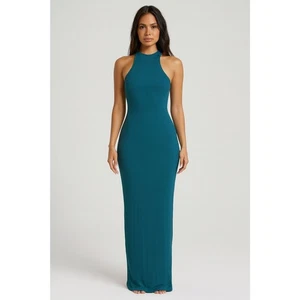 SKIMS Kim Kardashian grünes ärmelloses geripptes Maxikleid Damengröße Medium - Bild 1 von 11