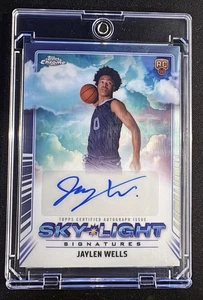 2024-25 Topps Chrome Sapphire Edition - Sky-Light Signatures Jaylen Wells RC - Bild 1 von 2