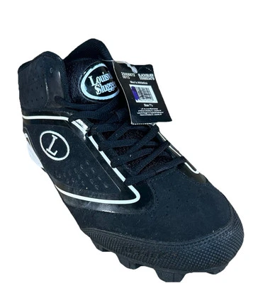 Zapato de béisbol Louisville Slugger para hombre talla 7,5 nuevo con etiquetas negro/blanco CALIDAD Foto 1 de 4