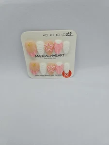 Press-On Fake Nails, Hand Painted, Size M, Reusable - Picture 1 of 5