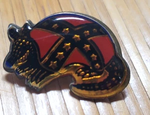 Gürteltier Rebel Konföderierte Pin Krawattennadel 1" x 0,75" - Bild 1 von 6
