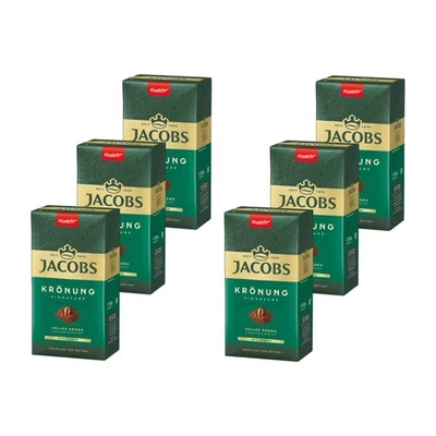 JACOBS Filterkaffee Krönung Röstkaffee gemahlen 100% Arabica klassich 6 x 500 g - Bild 1 von 4