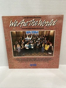 Vintage-We Are the World - LP 40043 COLUMBIA -USA FOR AFRICA (1985) + 45 RPM - Picture 1 of 5