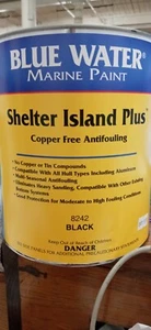 Blue Water Marine Shelter Island Plus Copper Free Ablative, Black Gallon - Picture 1 of 1
