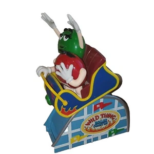 M&M's Candy Dispenser Wild Things Roller Coaster Red Green Mars collectible - Picture 1 of 6