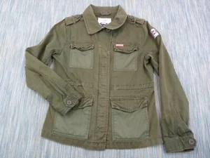 Superdry Jacket Mens Large M65 Military Coat Heavy Cotton Field Utility Green - Picture 1 of 11