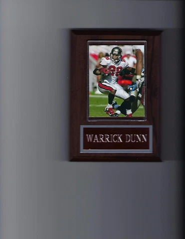 WARRICK DUNN PLAQUE TAMPA BAY BUCCANEERS BUCS FOOTBALL NFL GAME ACTION Cover