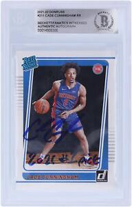 Autographed Cade Cunningham Pistons Basketball Slabbed Rookie Card