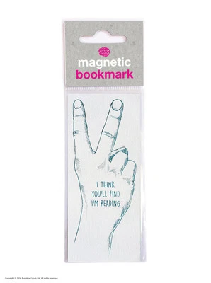 Brainbox Candy Think You'll Find I'm Reading magnetic bookmark funny cheap rude
