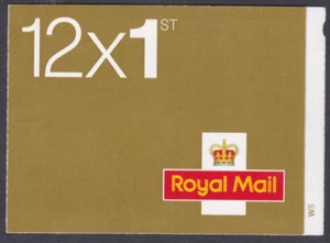 MF5c M11L 12 x 1st class stamps barcode booklet Self Adhesive MINT - Cyl W5W1 - Picture 1 of 1