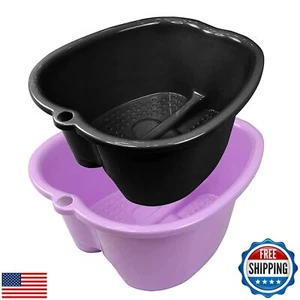 Extra-Large Foot Bath Soak Tub 2-Pack – Durable Massage Basins for Home Relax - Picture 1 of 5