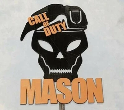 Call of Duty Cake Topper Personalizado Black Ops Cake Topper Videojuego Cumpleaños Foto 1 de 4