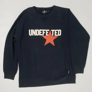 UNDFTD Undefeated Crewneck Sweatshirt Navy XXL 2XL Vintage 2008 - Picture 1 of 6