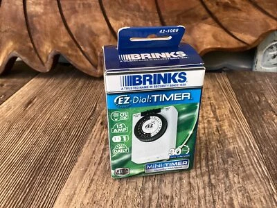 NUEVO BRINKS EZ-Dial Mini Temporizador 30 mn Intervalo Salida Única 15 Amperios, 125 VCA, Sellado Foto 1 de 4