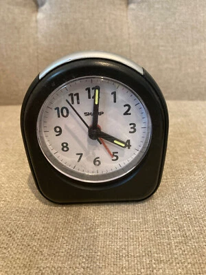 Sharp Travel Alarm Clock 3.5" Battery Operated Model SPC844 EUC - Image 1 of 3