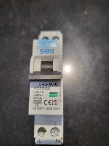 SBS RCBO 40 A   A TYPE C CURVE - Picture 1 of 1