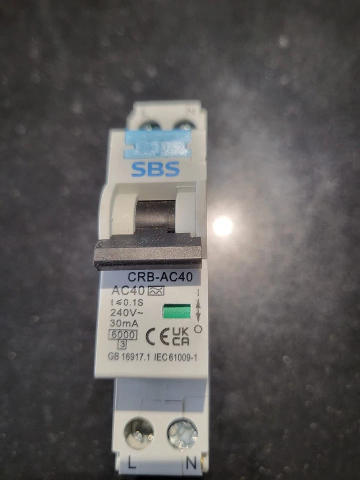 SBS RCBO 40 A   A TYPE C CURVE - Image 1 of 1