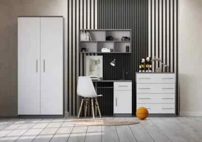 Jugendzimmer-Set Kindermöbel Schrank Wandregal Kommode Schreibtisch OMEGA II - Bild 1 von 4