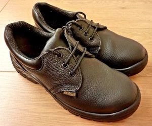 WorkTough Safety Shoes Men Hard Toe Cap Black 201SM12 Size UK 8 EUR 42  - Picture 1 of 11