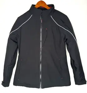 RefrigiWear Women's Insulated Softshell Jacket Black Size Medium 0493R - Picture 1 of 11