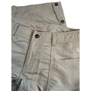 North Face Khaki 100% Nylon Women's Size 4 Cargo Pants - Picture 1 of 10
