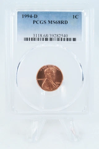 1994-D PCGS MS68RD Lincoln Memorial Cent Business Strike 1C Cover
