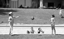 Linda Christian And Romina Power In A Pool 1964 Old Photo